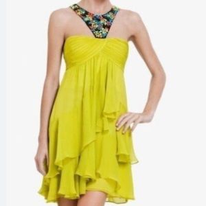 BCBGMaxazria Joyce lemongrass dress size 0